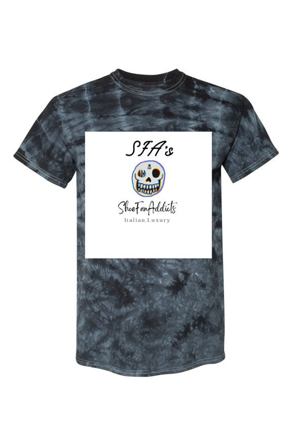 Black Crystal Tie-Dye Tee