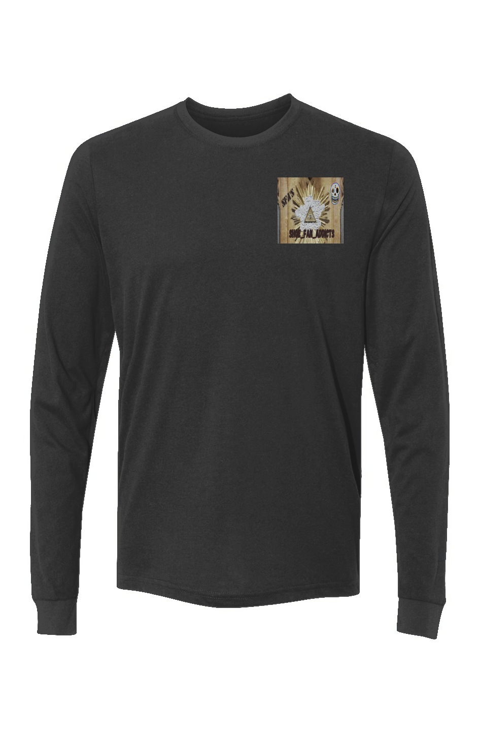 SFA's Sueded Long Sleeve Crew w/embroidery of good