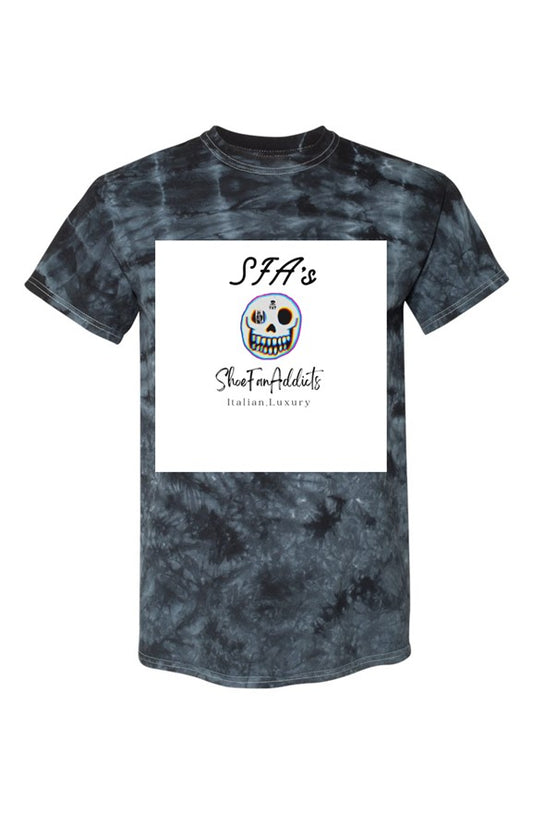 Black Crystal Tie-Dye Tee
