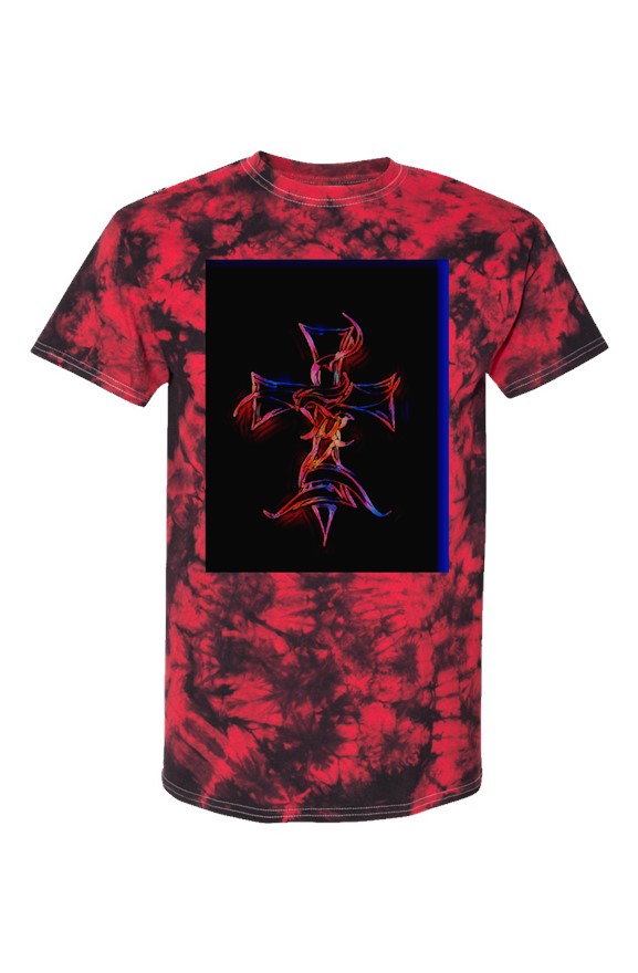 Red Crystal Tie-Dye Tee