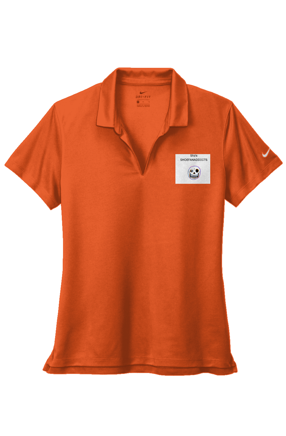 Nike Ladies Dri-FIT Micro Pique 2.0 Polo Brlnt Ora