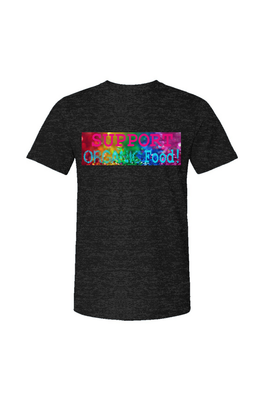Support organic food Unisex Heather Jersey Tee