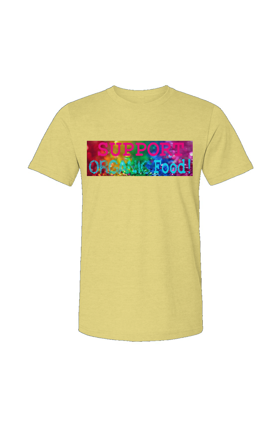 Unisex Heather yellow Jersey Tee