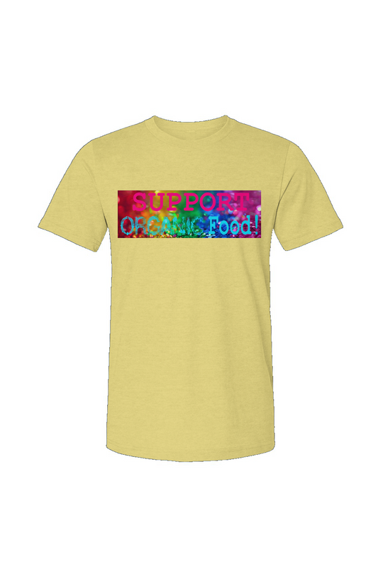 Unisex Heather yellow Jersey Tee