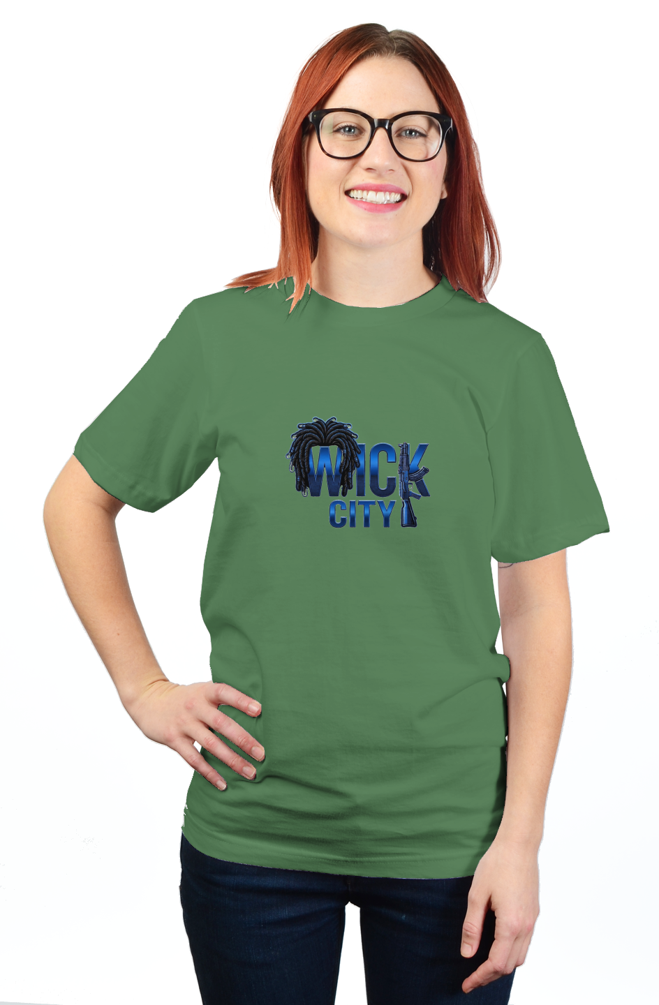 Wick City logo Urban luxury royal blue