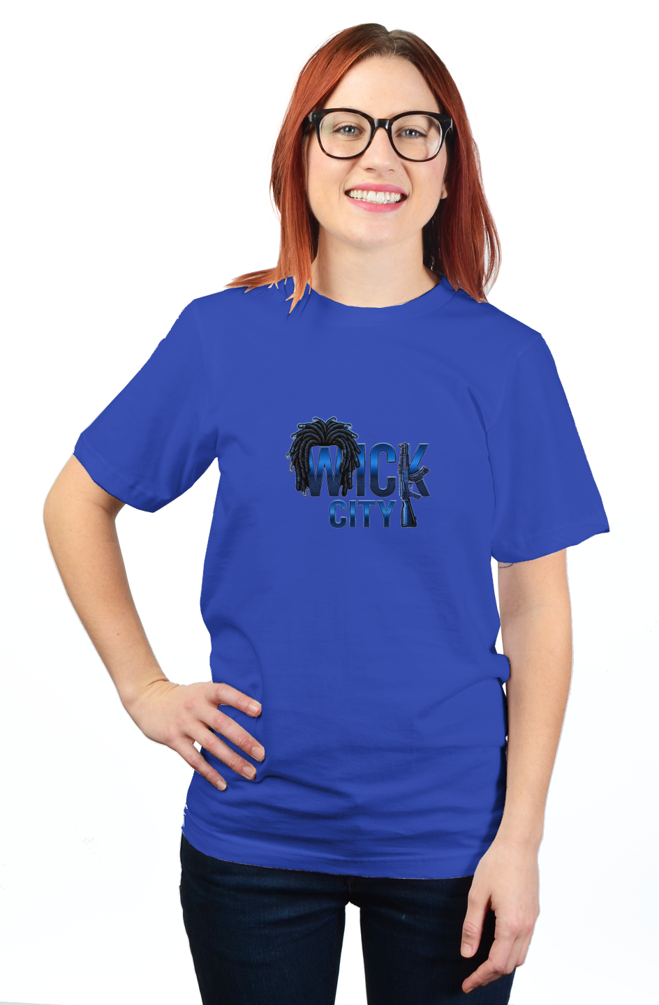 Wick City logo Urban luxury royal blue